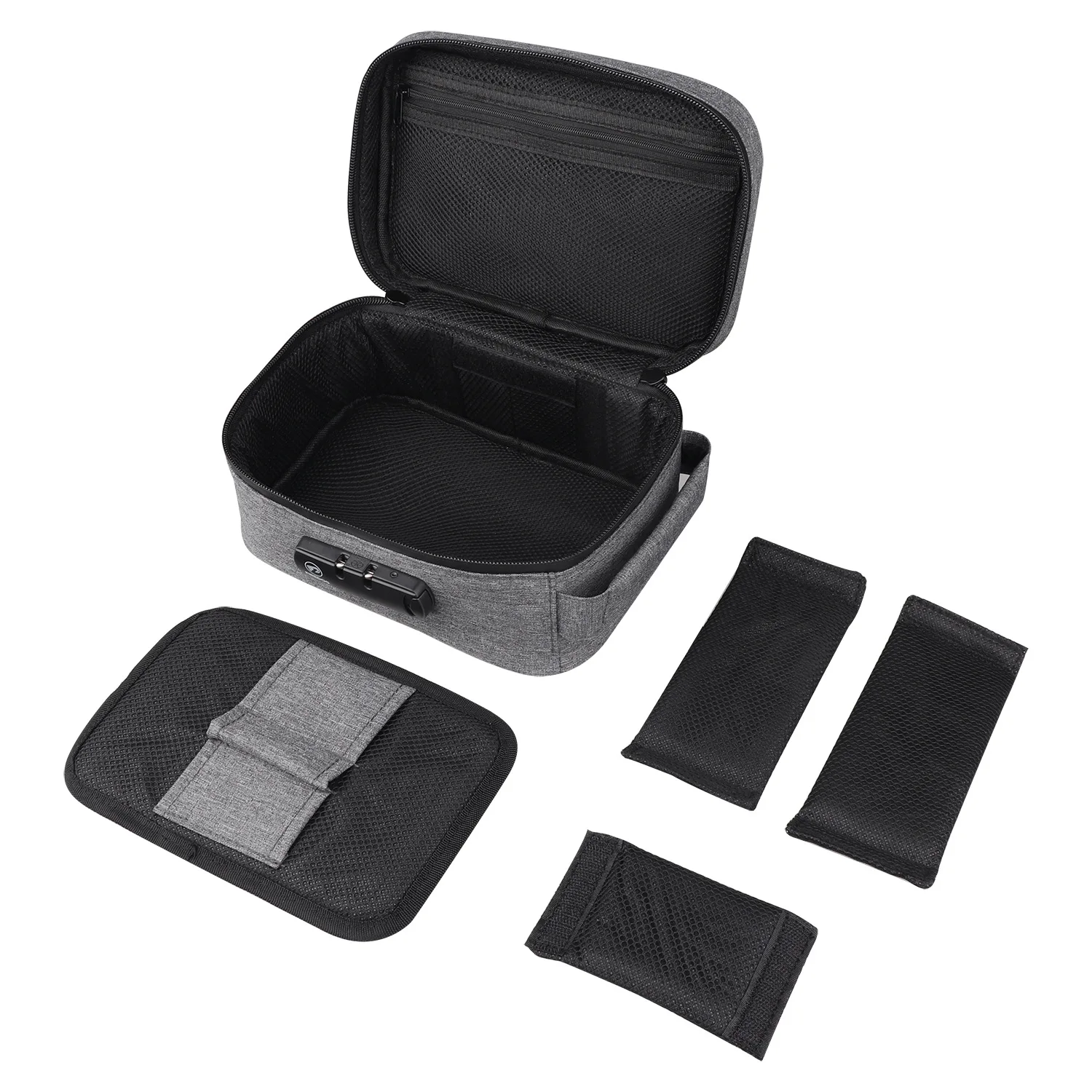 LIVBTS Geruchsdichte Tasche Mit Schloss - Aktivkohle Aufbewahrung 23x16x10cm