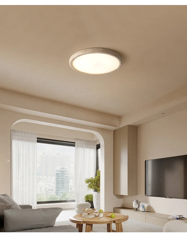 Description Picture 3 of itemNordic Modern Cream Style Warm Bedhead Ceiling Light Fixtures Yellow Travertine Corridor Living Room Restaurant 15W Led Lamps