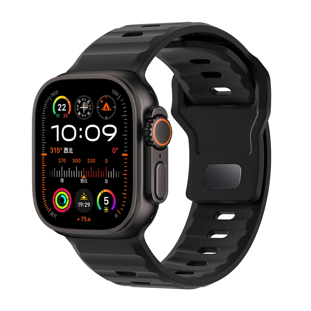 Sport Silicone Strap for Apple watch bands ultra 3 49mm