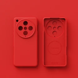 Magnetic Matte Soft Silicone Case with Velvet Finish and Camera Protection - OPPO Find X8 (Red)