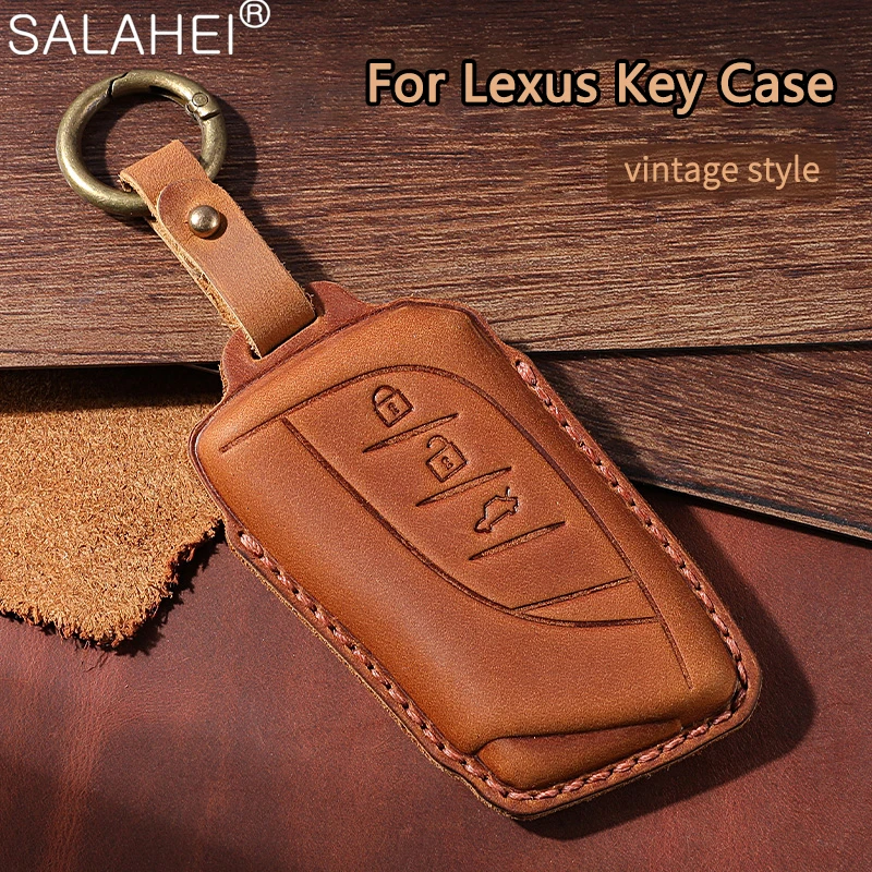 

Leather Car Key Case Cover Holder Protector For Lexus NX ES UX US RC LX GX IS RX 200 250h 350h LS 450h 260h 300h UX200 Accessory