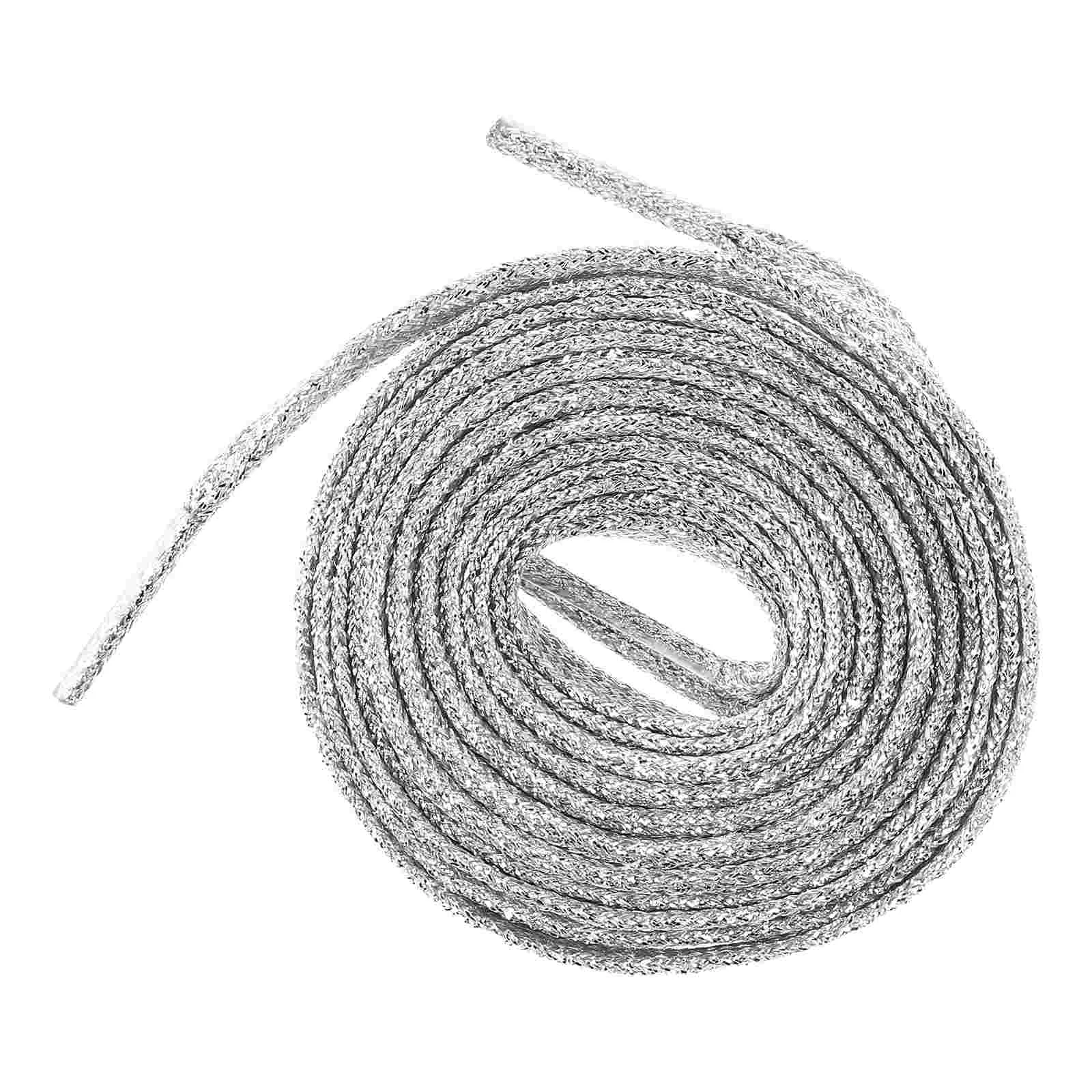 

Garneck 1 Pair Glitter Flat Shoe Laces 11m Stylish Shoelaces Shoe Ties Shoe Accessories (Silver)