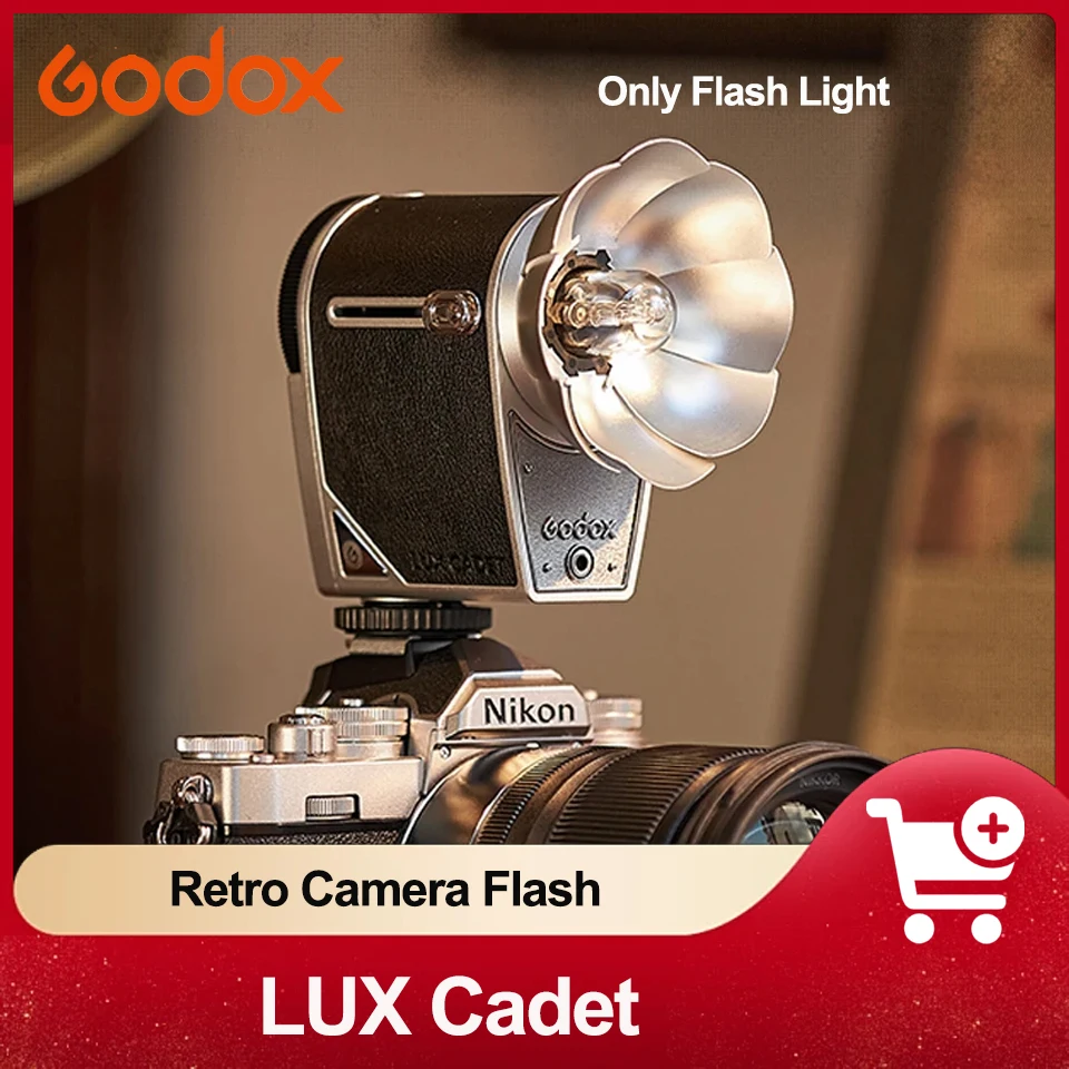 Godox Lux Cadet Retro Camera Flash Flash Speedlite Trigger Per Canon Nikon Fujifilm Olympus Sony Camera