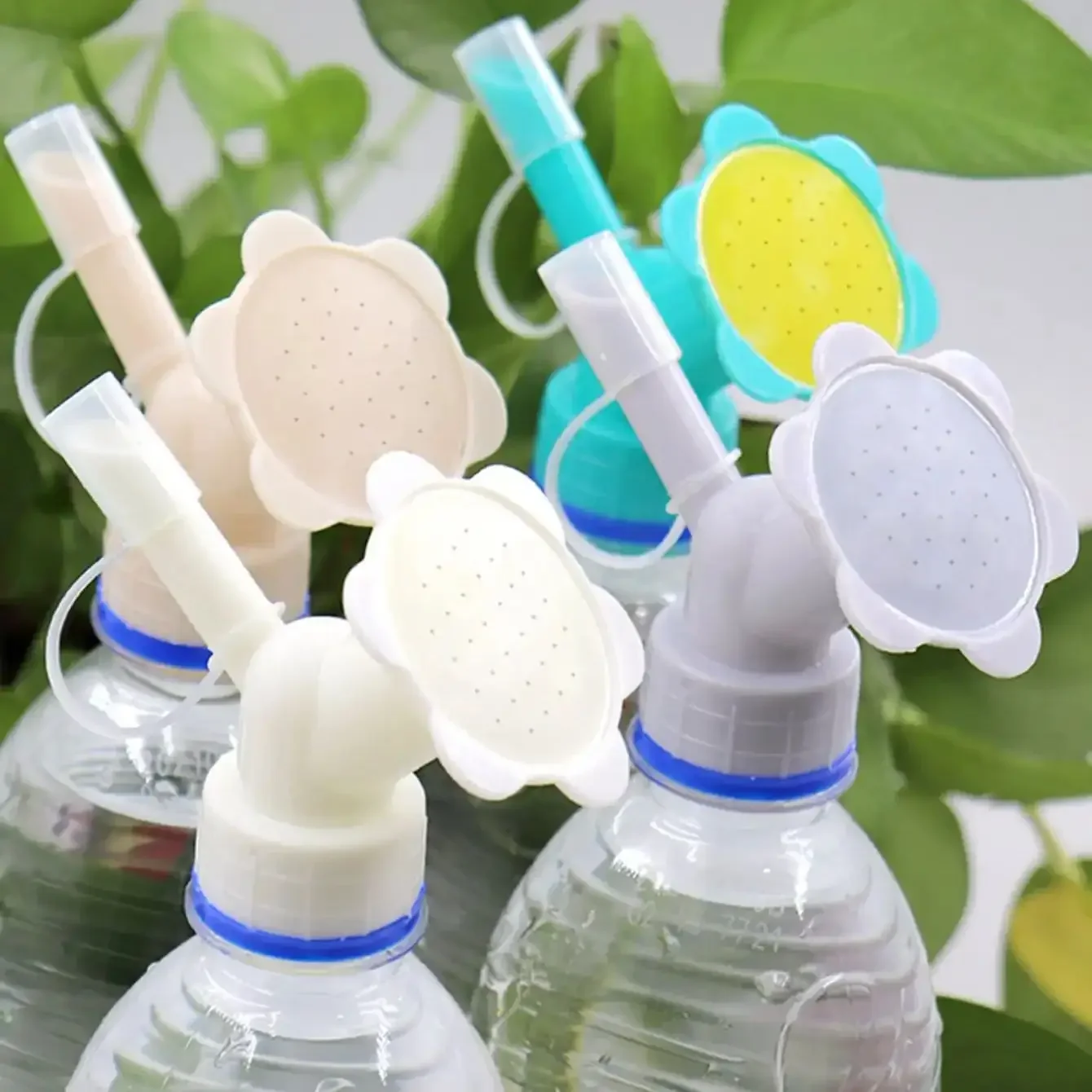 1PC - Two in one plastic water tank, garden household dual nozzle gardening tool, used for watering indoor and outdoor plants