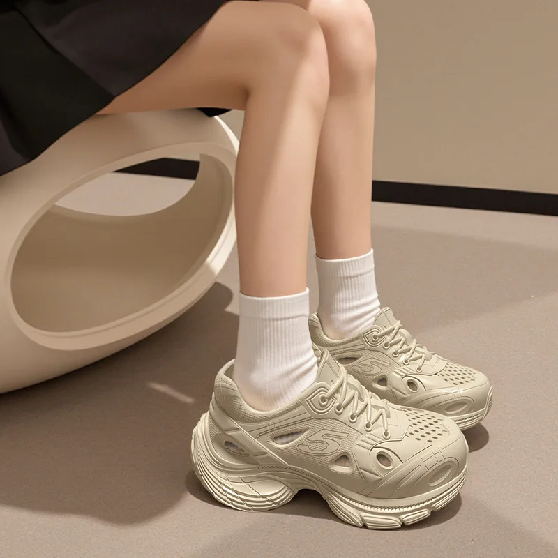 Thick-soled Hole Shoes 2026 New Summer Super Thick Outer Wear Non-slip And Deodorant Beach Bag Head Cool_vogvips.com