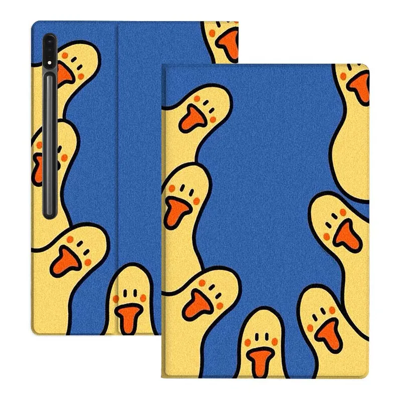 Cartoon Yellow Duck Soft Tablet Case