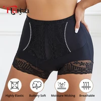 Flarixa dentelle ventre contrôle culotte taille haute boxeurs femmes glace soie bout à bout Shaper Shorts Figure ventre façonnage culotte 3