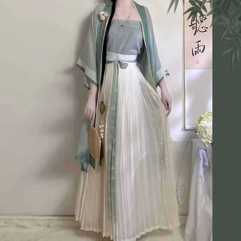 Spring Summer New Chinese Traditional Dress Hanfu Dress Women Ancient Chinese Song Dynasty Hanfu Set Cosplay Hanfu Dress Set