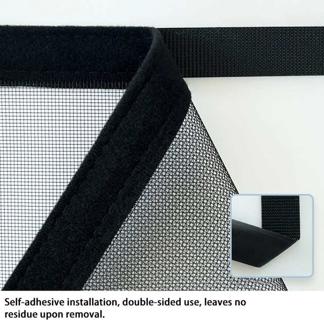 1 paquet de maille anti-moustiques et anti-insectes à fermeture éclair, filet anti-insectes réutilisable et respirant, facile à installer, adapté aux fenêtres et aux portes 2