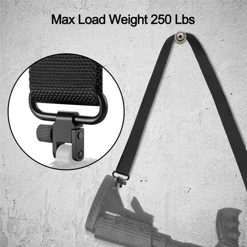 1&times; QD Sling Swivel Two Point Sling Strap Belt Buckle Mlok Quick Detachable Gun Mount Ring Outdoor Rifle Hunting Ar15 Accessories sling swivel adapter sling swivel mount tactical sling adapter sling adapter sling attachment adapter shotgun accessories