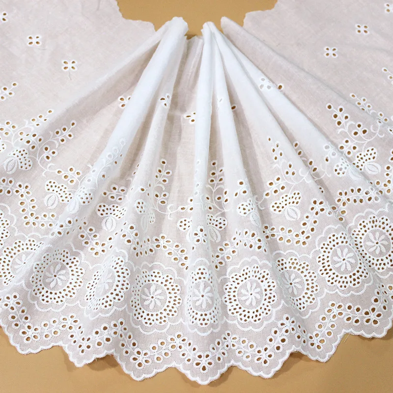 3 Yards 5,5 Cm - Vintage - Blanc - Fleurs - Feuilles - Dentelle Au Crochet - Bordure En Dentelle - Ruban Décoratif Pour Couture DIY - Bordure De Vêtements - Nappe - Rideau Décoratif