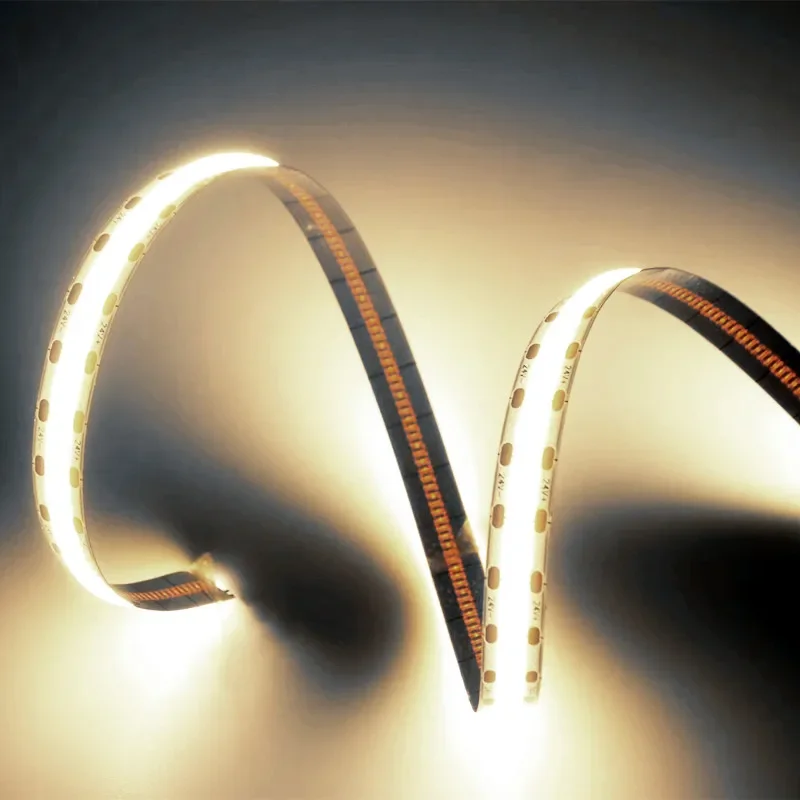 COB-LED-Streifenlicht, 12 V, 5 m, hochdichtes Flex-Band, kühles Weiß, 6500 K, warmweiß, 3000 K, Naturweiß, 4000 K, Ra90, DIY, 1 cm, 1 LED-Schnitt – Detail 3