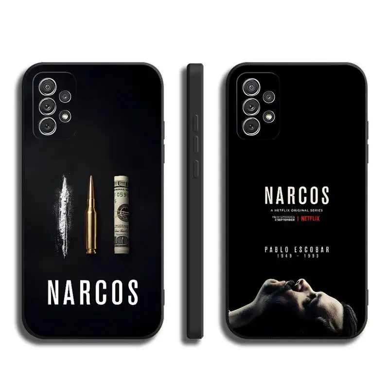 Narcos Tv Series Pablo Escobar Custodia Per Telefono Per Samsung M 10 11 20 21 30 31 51 S Prime S5 S9 S8 S7 Edge Cover Morbida In Silicone Nero