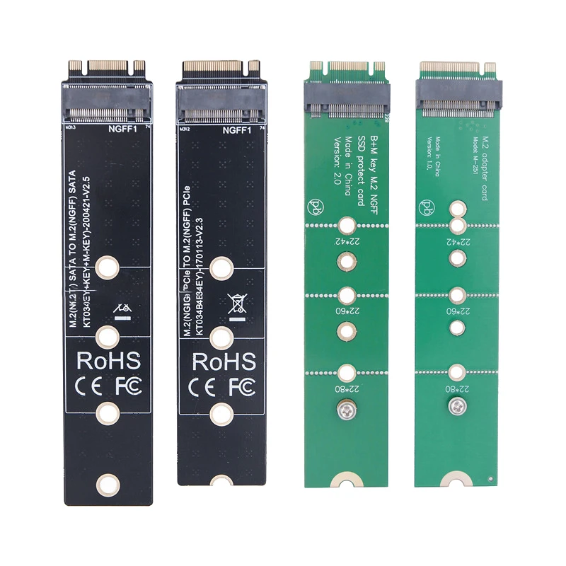 NFHK M.2 NGFF M-Key NVME SSD Convertor Card For 2014 Macbook Mini A1347