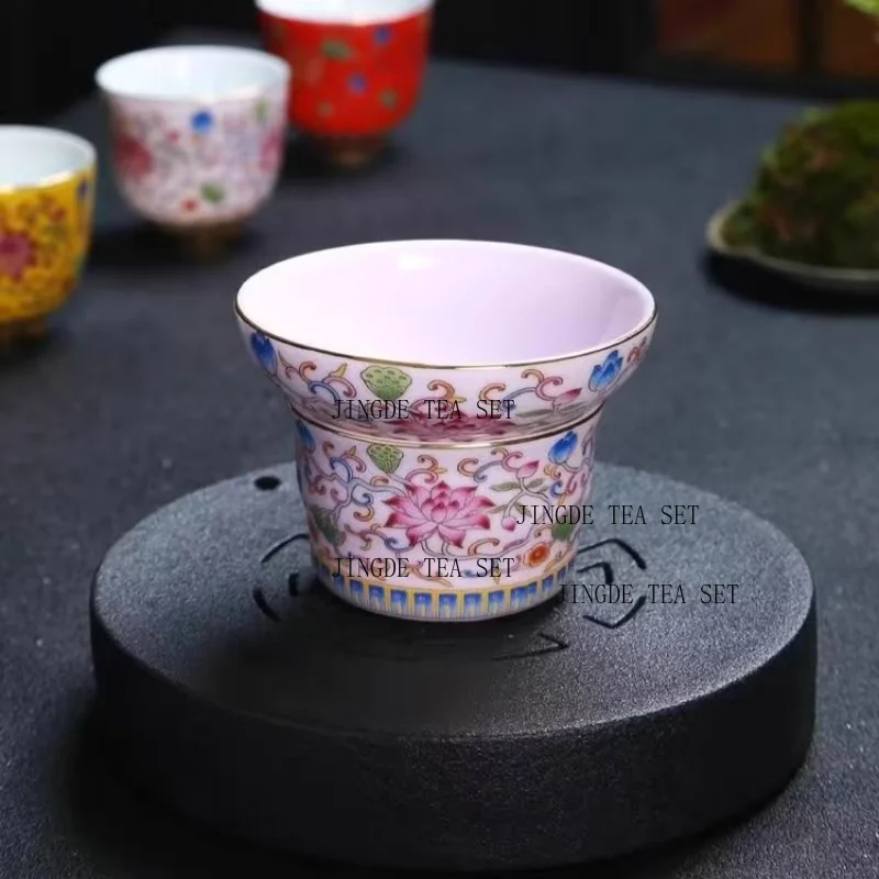 Enamel Ceramic Tea Filter Creative Tea Filter Net Tea Maker Kung Fu Set Accessories