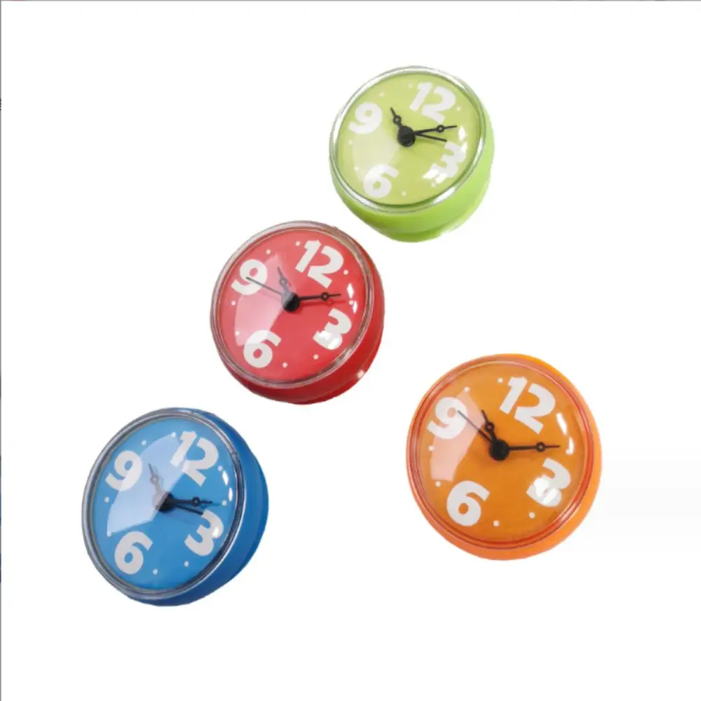 Description Picture 3 of itemPortable Round Shower Clock Waterproof Ant-ifog Wall Clock with Suction Cup Alarm Clock Bathroom&Kitchen