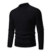 New Men's Crew Neck Sweater Soft Casual Sweaters for Men Autumn Classic Pullover Sweaters Mock Turtleneck Knitted Streetwear 2