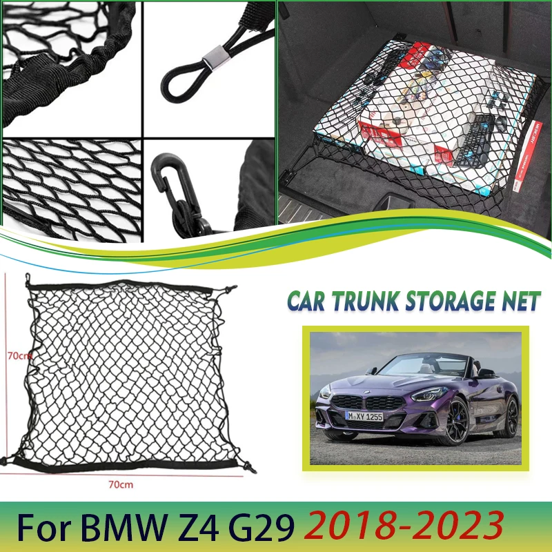 Kofferraum netz für BMW Z4 G29 2018 2019 2020 2021 2022 2023 Kofferraum  organisator elastische Gepäck kofferraum tasche Fracht autozubehör -  AliExpress