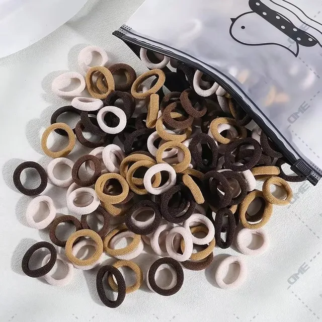 20/50pcs Women Girls Colorful Nylon Elastic Hair Bands Ponytail Hold Small Hair Tie Rubber Bands Scrunchie Hair Accessories