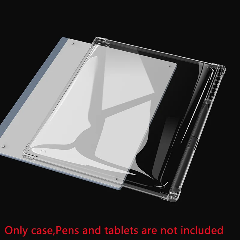 Transparent TPU Protective Case with Pen Slot - Soft Cover