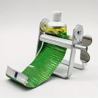 1PC Toothpaste Tube Squeezer Manual Squeezing Clip Stainless Steel Tool Hair Dyeing Cream Gadget Dispenser 1