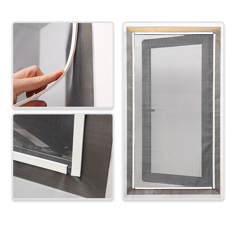 Window Screen Accessories Soft Frame Magnetic DIY Pvc Frame Card Slot Strip