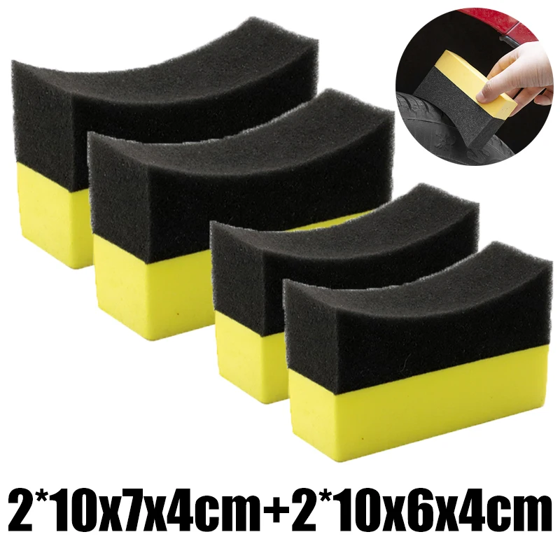 Car Wheel Cleaning Sponge 1/2/4Pcs Tire Wash Wiper Water Suction Sponge Wax Polishing Tyre Brush Car Wash Cleaning Accessories 4pcs lot car wheel tire valves tyre air caps case for chevrolet cruze captiva lacetti aveo niva trax onix lanos car accessories