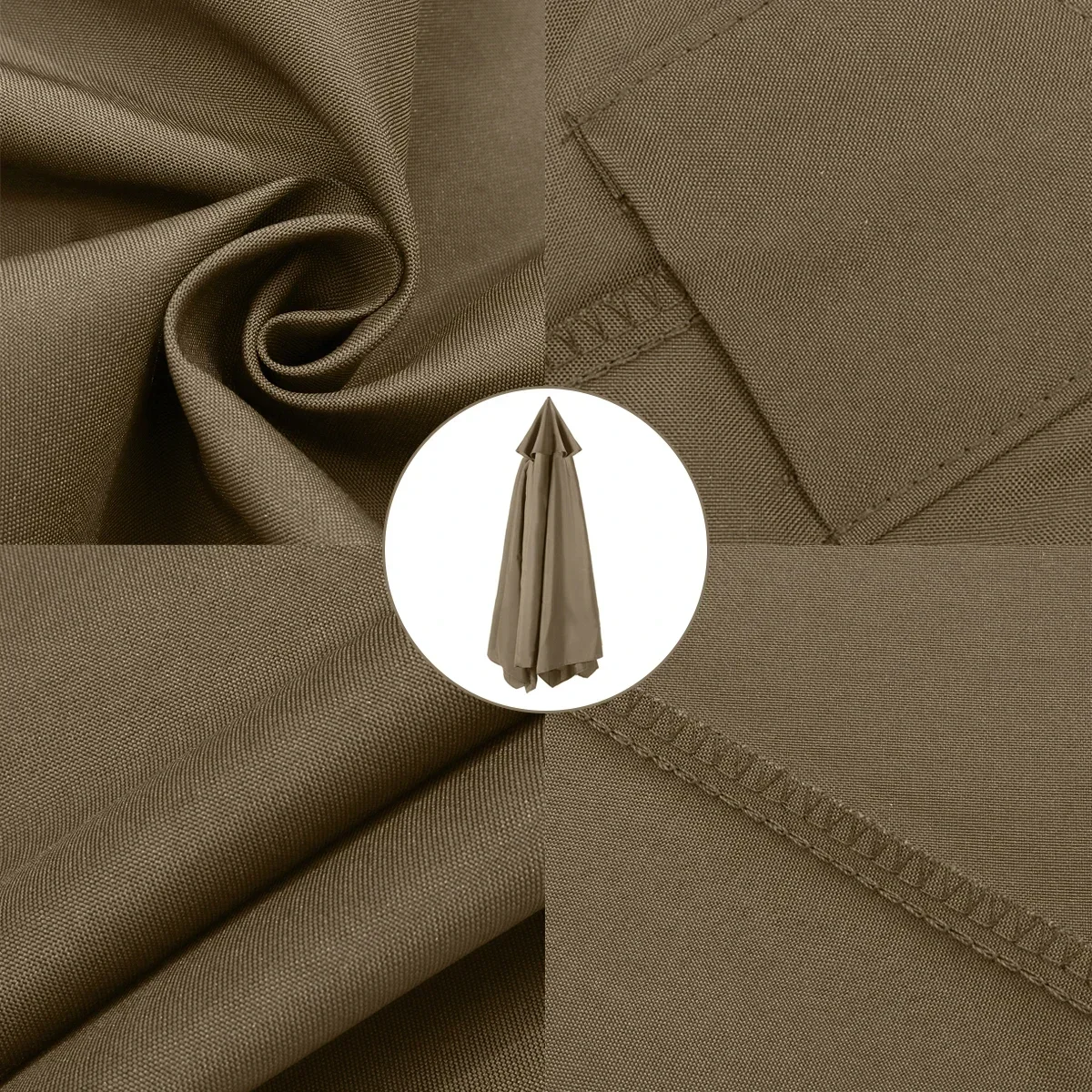 2x2m Yard Gazebo Beach Umbrella Outdoor Garden Canopy Sun Shelter Garden Patio Sunshade Cover Waterproof For 6 Arm S