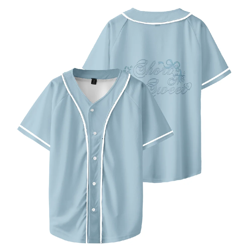 

Короткая Бейсбольная Футболка Sabrina плотника, футболка унисекс с коротким рукавом для мужчин и женщин, уличная одежда