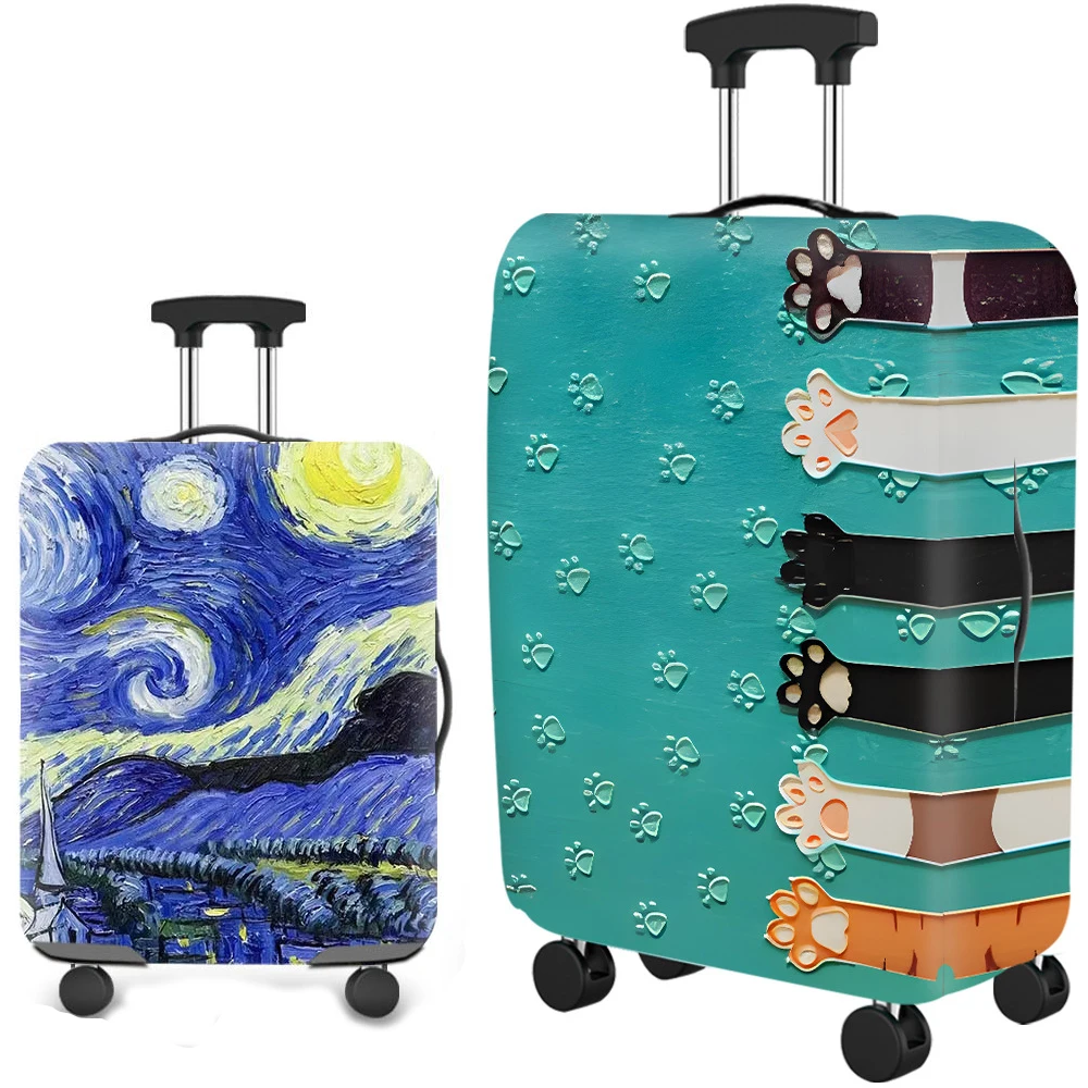 Luggage Cover Travel Suitcase Protector Cover Elastic Protective Washable Luggage Cover With Concealed Zipper For 18-32 Inch