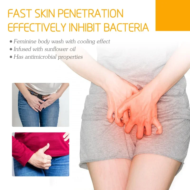Women's shower gel body private parts clean antipruritic refreshing oil control moisturizing fragrance anti itch Bath skin care