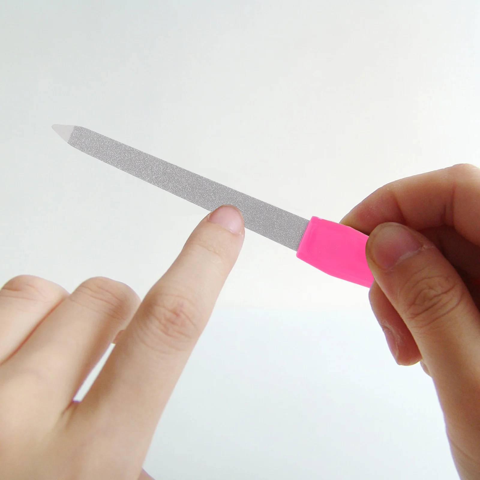 

10 Pcs Double Sided Nail File FingerFinger Nail Files For Women for Gel Nails Mini Professional Natural Plastic Metal