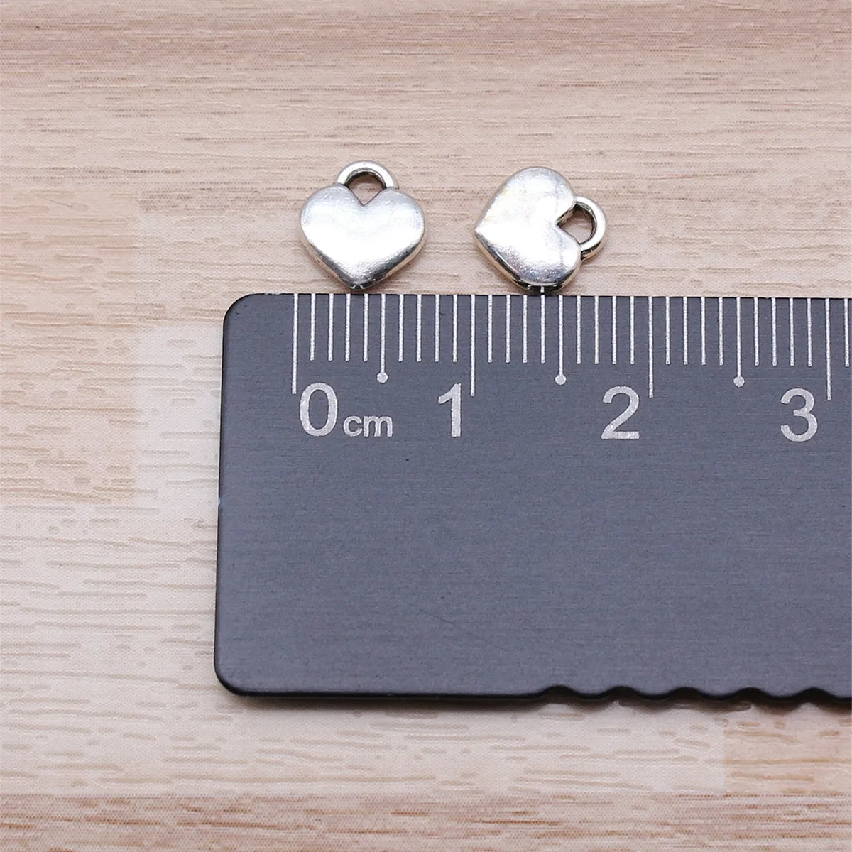 IFOCUS 아연 합금 DIY 쥬얼리 제작용 작은 하트 부적, 8x7mm, 0.3x0.28 인치, 로트당 20 개