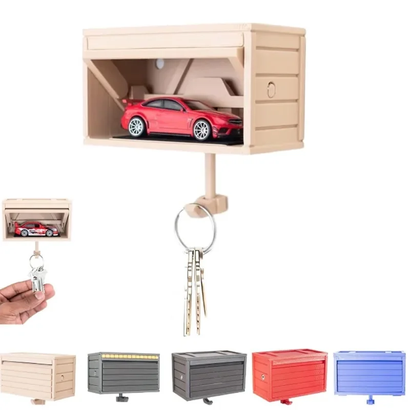 Portachiavi per Garage Auto con Apertura Porta, Salvaspazio, Resistente, per Appassionati di Veicoli, Regalo Creativo, Accessori per Conservazione Chiavi - Image 2