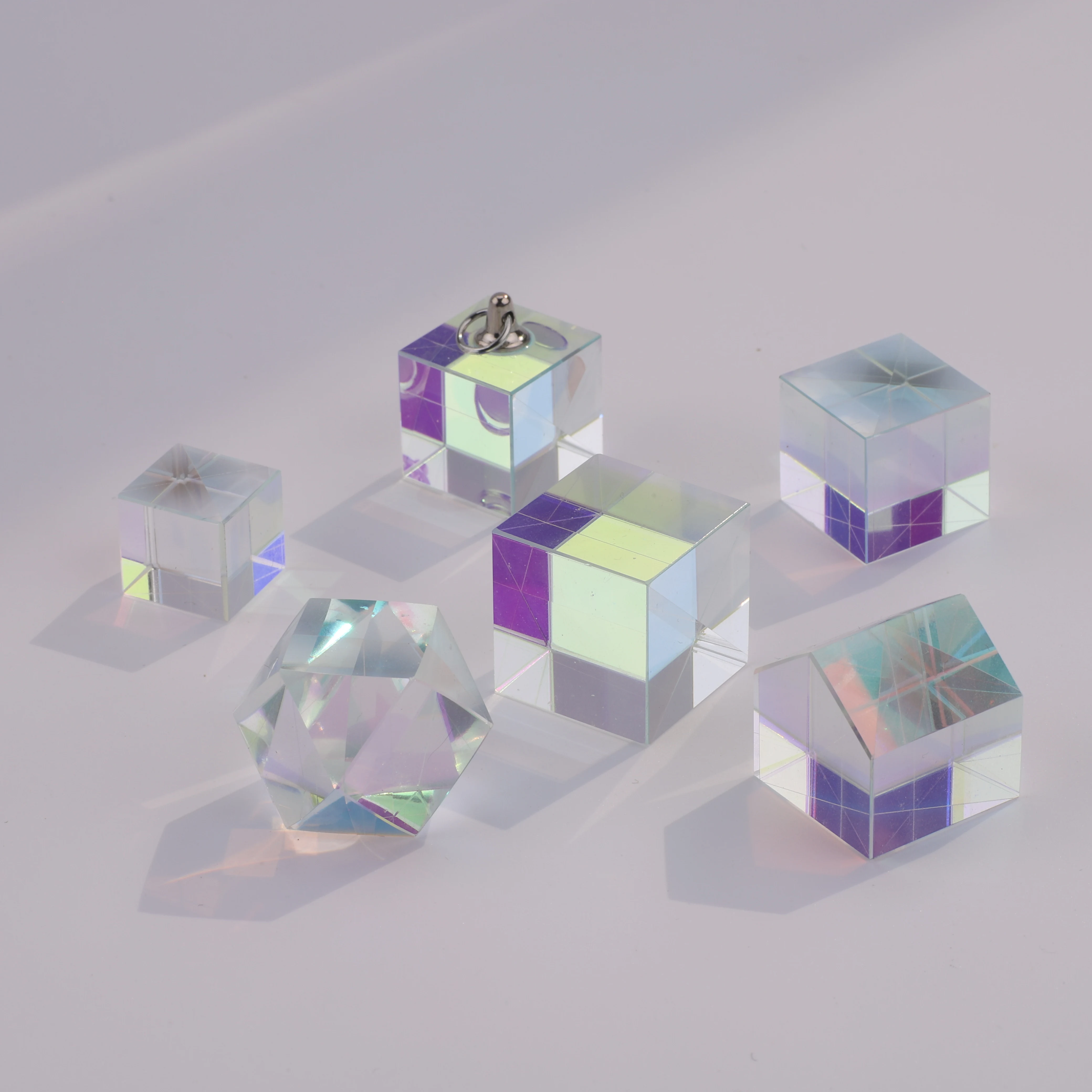 Optical Glass X-cube Dichroic Cube Design Cube Magic Prism RGB Combiner Splitter Suncatcher For Photography