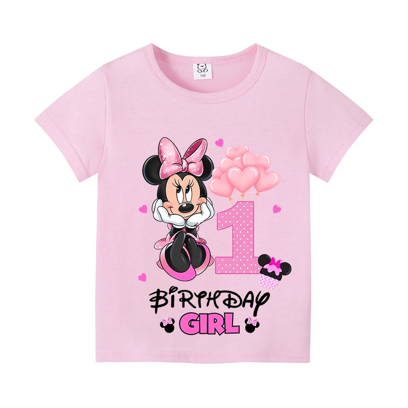 Camiseta Digital de cumpleaños de Minnie Mouse de Disney, ropa de - Main Image