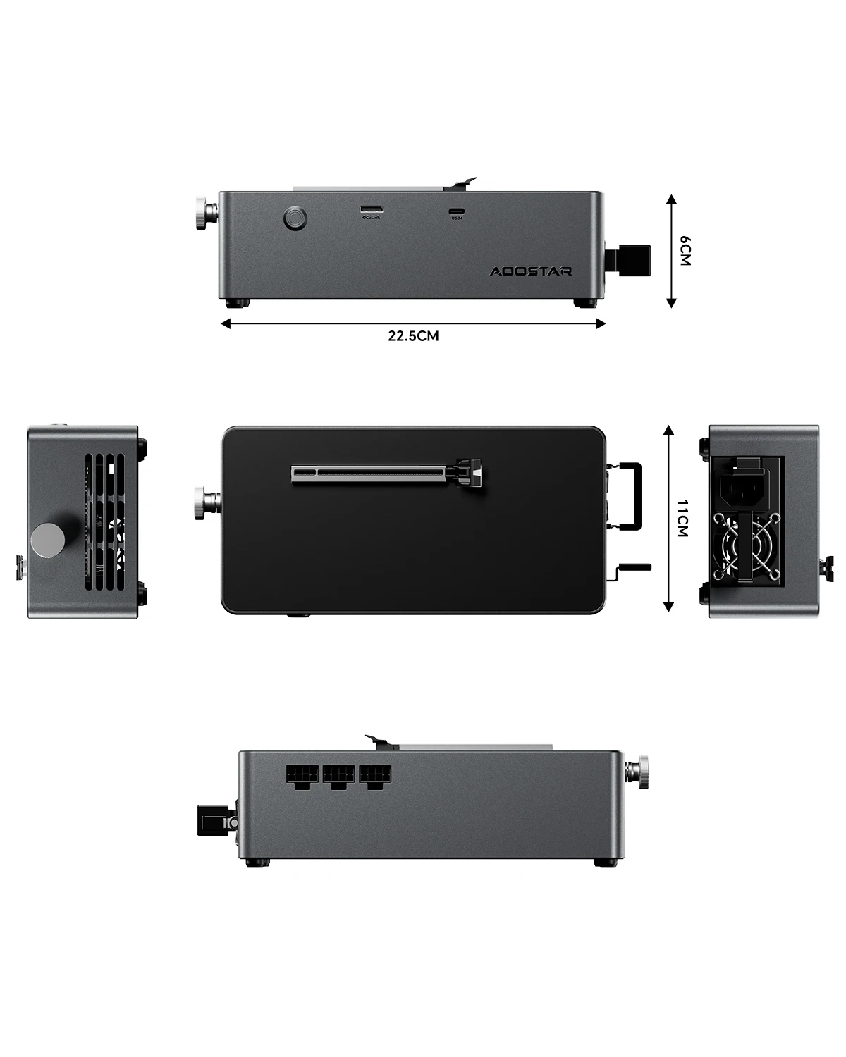 AOOSTAR AG02 EGPU Dock with OCulink/USB4 Port，Built-in Huntkey