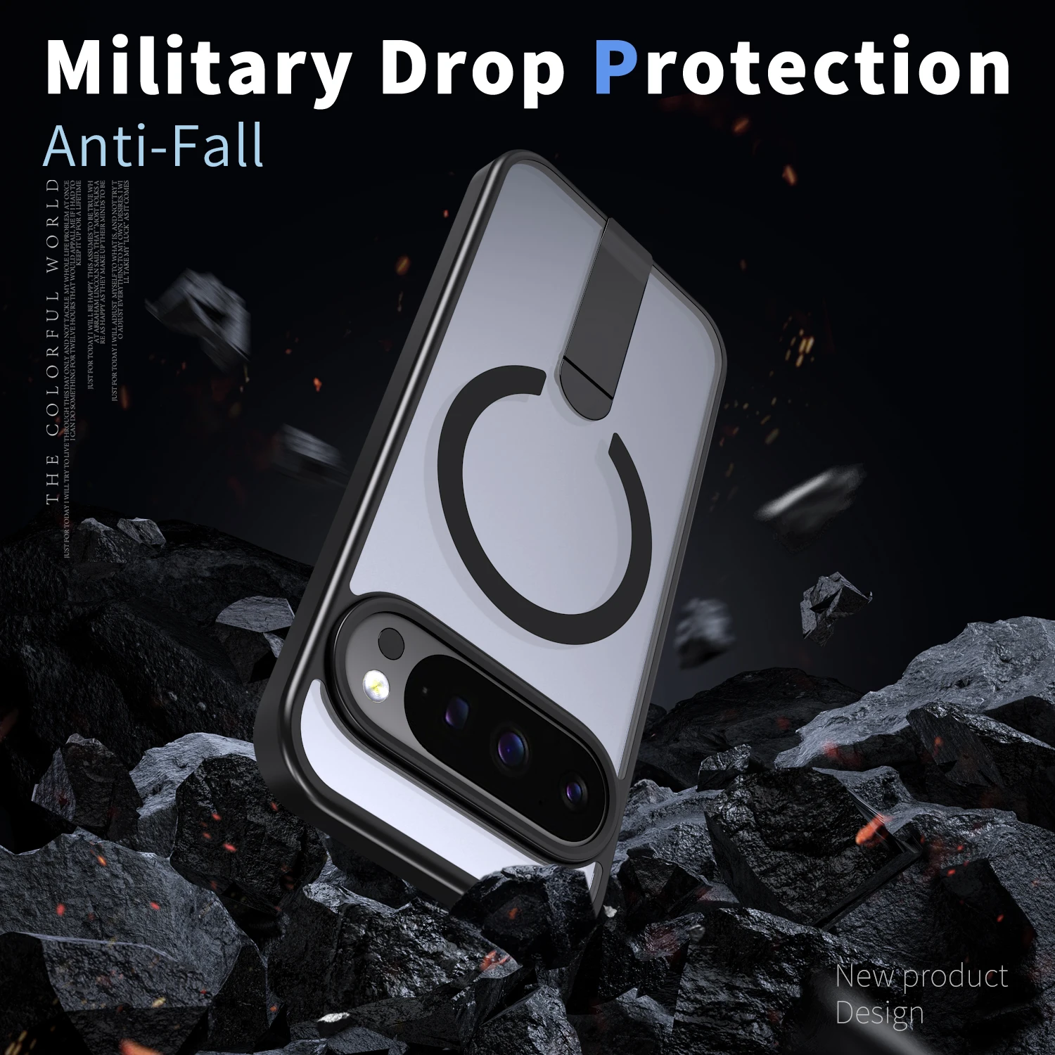 Premium Magnetic Stand Armor Phone Case with Magsafe Wireless Charging Compatibility - Shockproof and Durable Cover