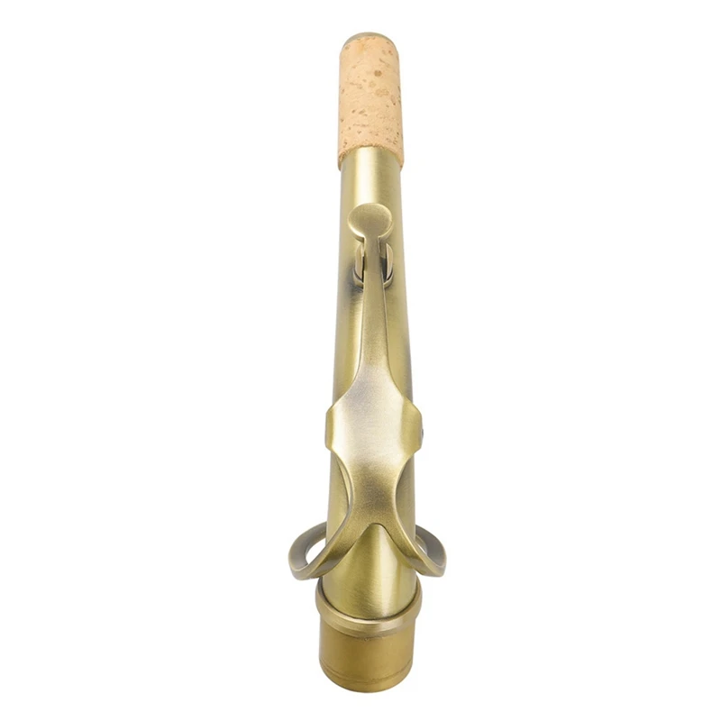 ABJX New E Flat Alto Saxophone Bent Neck Brass Mouthpiece Bent Pipe Antique Saxophone Neck Instrument Accessories