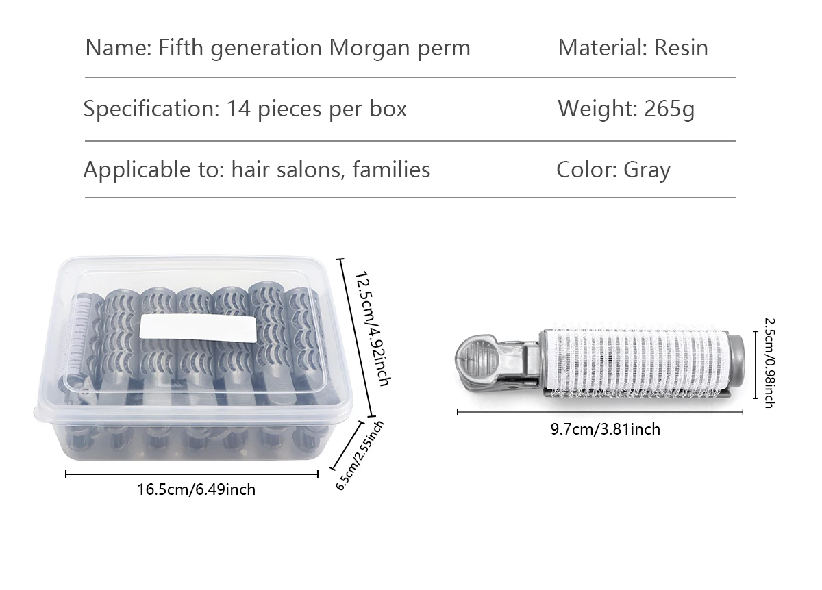 Salon Dauerwelle Stangen keine Hitze dauerhafte Friseur Styling rutsch feste Morgan Perm Locken wickler Clips für lange kurze Friseursalon Home Friseur – Detail 3