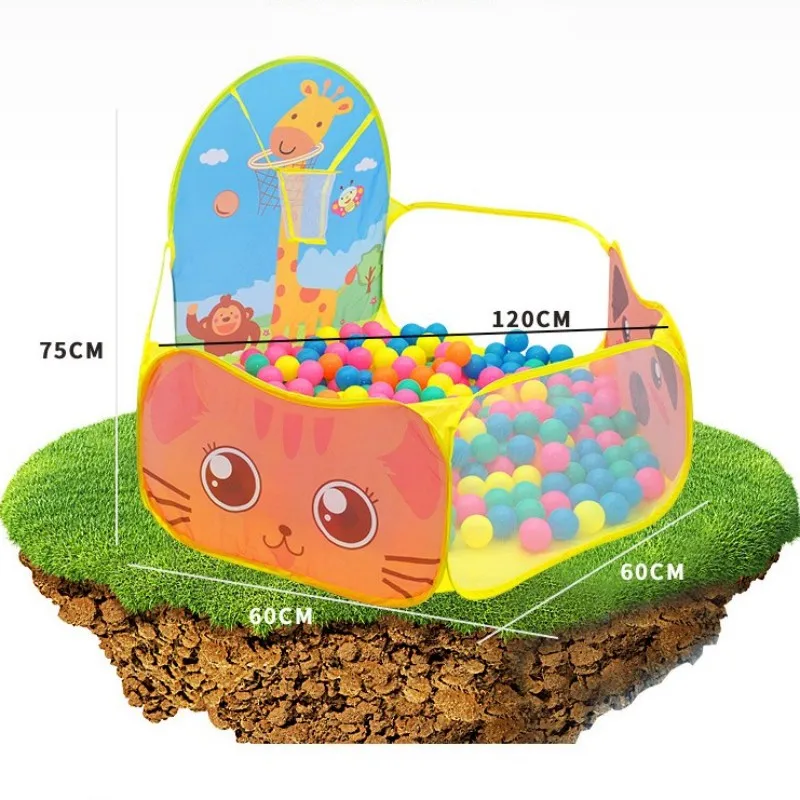 Kids Tent Space Play House Playground Ocean Baby Tent Ball Pool With Basketball For Children Reusable Indoor Outdoor Toys Gifts children tent house