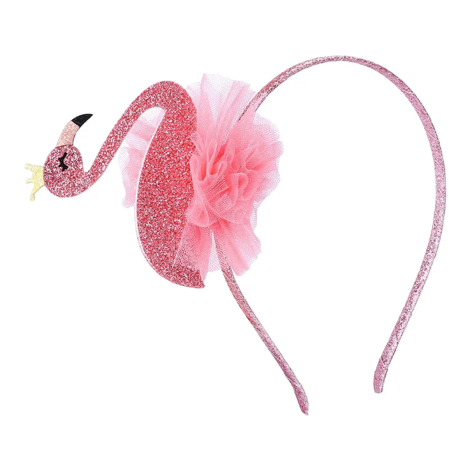 

Flamingo Hair Hoop Headpiece Hairband Headdress Decoration Costume Accessory Hair Band for Kids Boys Girls Festival Birthday