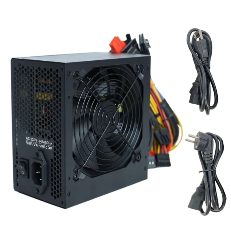 

ATX-600W Fully Modular Gaming PC Power Supply with Auto Thermally Controlled 120mm Black Fan with Safe Protections