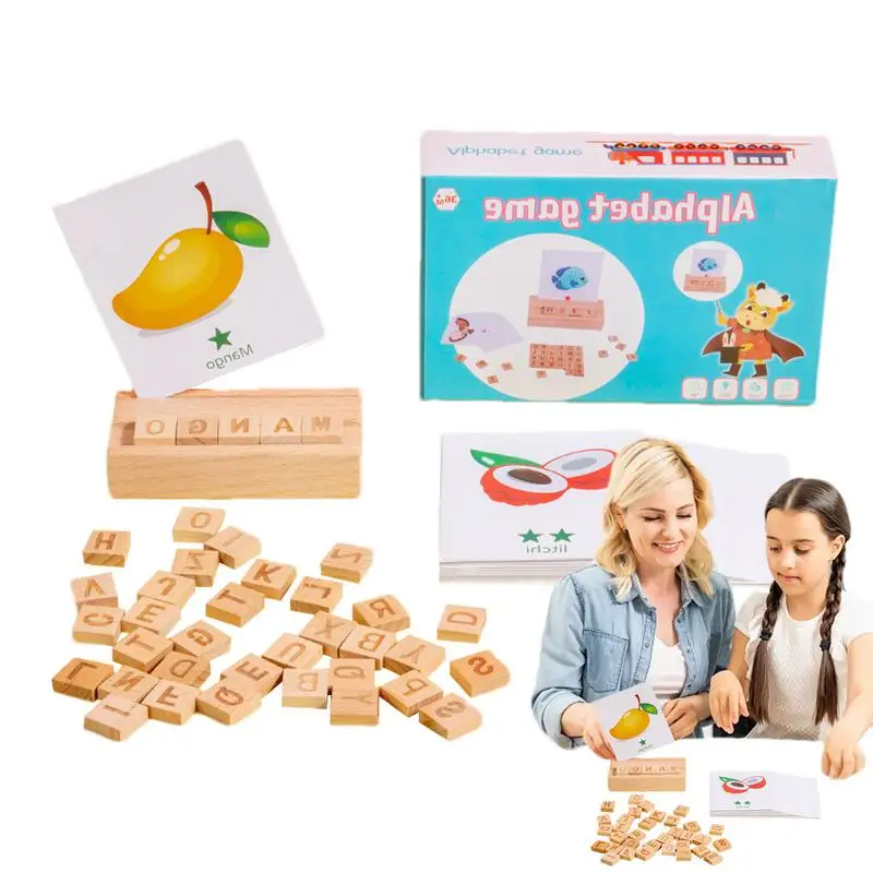 

Игра Монтессори с буквами, 30 флэш-карт