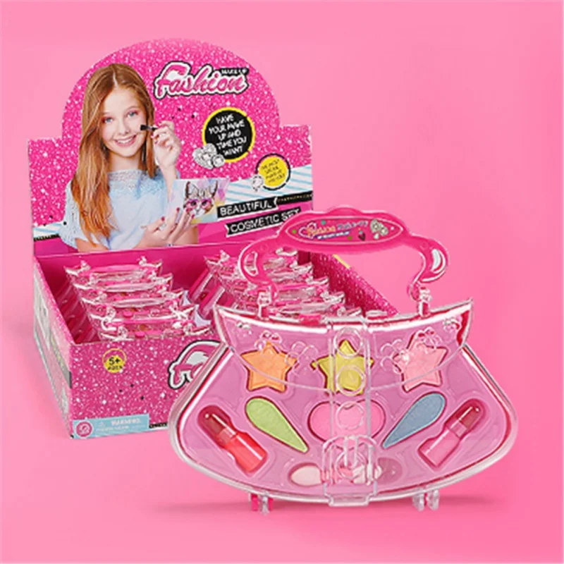 Children Non-Toxic Cosmetics Beauty Toys Pretend Play Girls Princess Makeup Box Sets makeup toy cosmetics set