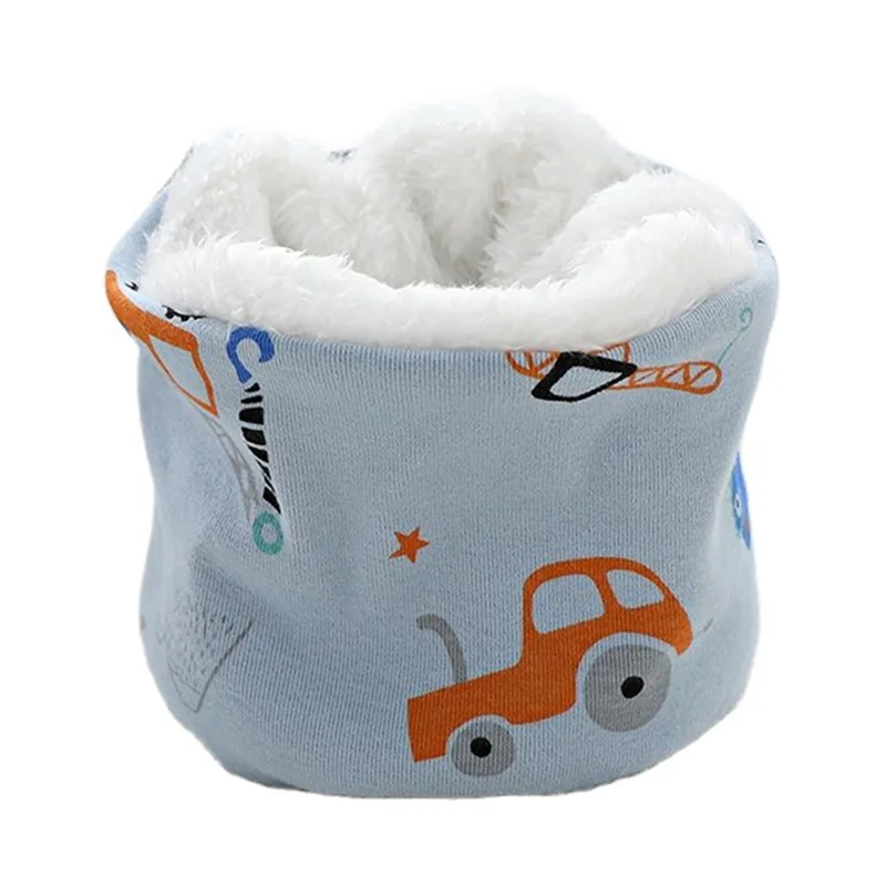 Autumn Winter Children Scarf Kids O-Ring Scarves Knitted Plush Boys Girls Neck Collars Warm Kids Neckerchief Children Bufandas kids scarf
