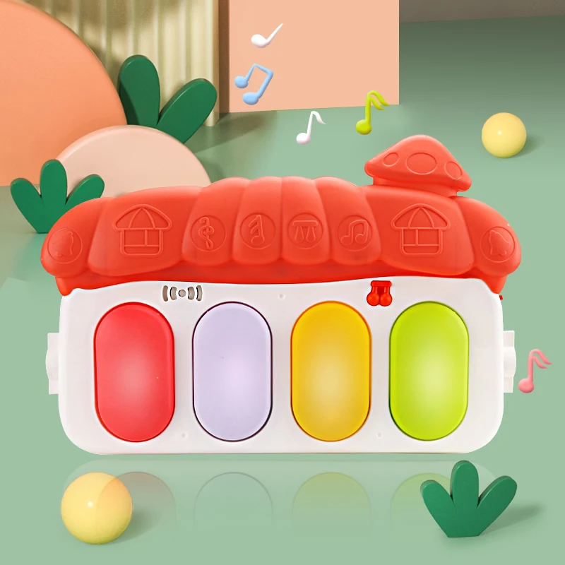 Baby Music Rack tappetino da gioco tappetino da gioco tastiera per pianoforte Puzzle tappeto palestra tappeto per attività strisciante giocattolo