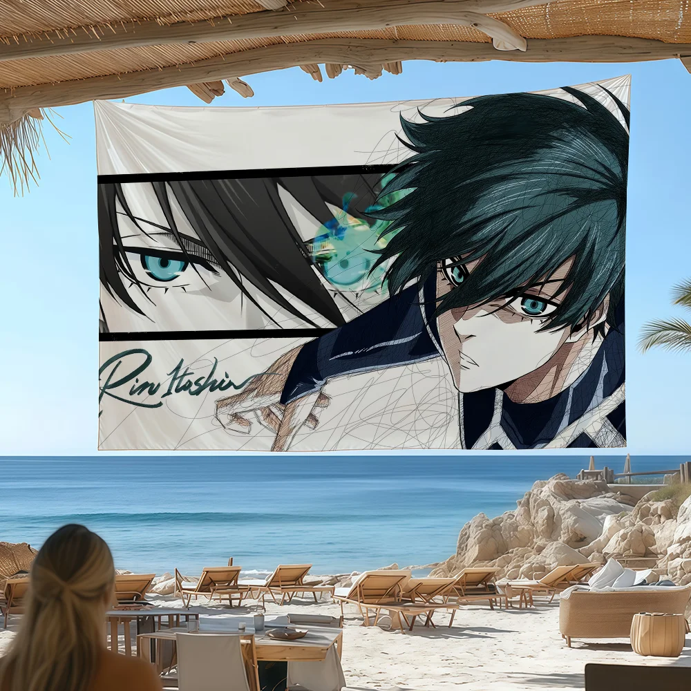 Anime Blue Lock Flag Decorative Banner - Perfect for Outdoor Camping, Family Parties, and Garden Decor Gift