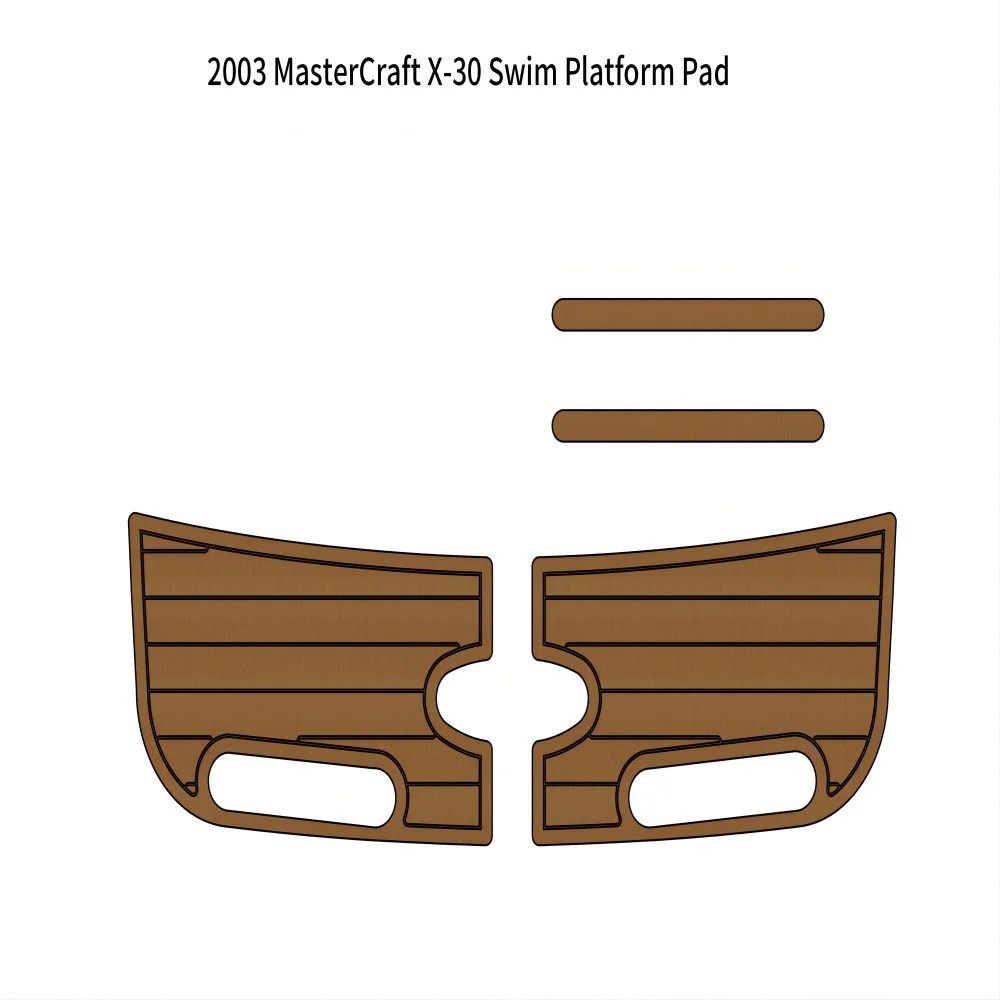 2003 MasterCraft X-30 Swim Platform Pad Boat EVA Faux Foam Teak Deck Floor Mat SeaDek MarineMat Gatorstep Style Self Adhesive