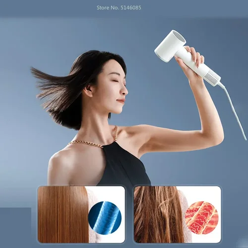 ROIDMI Miro 헤어 드라이어, 합리적인 가격, 고속 65 m/s 빠른 기류, 저소음, 스마트 온도 제어, 2 천만 음이온 3